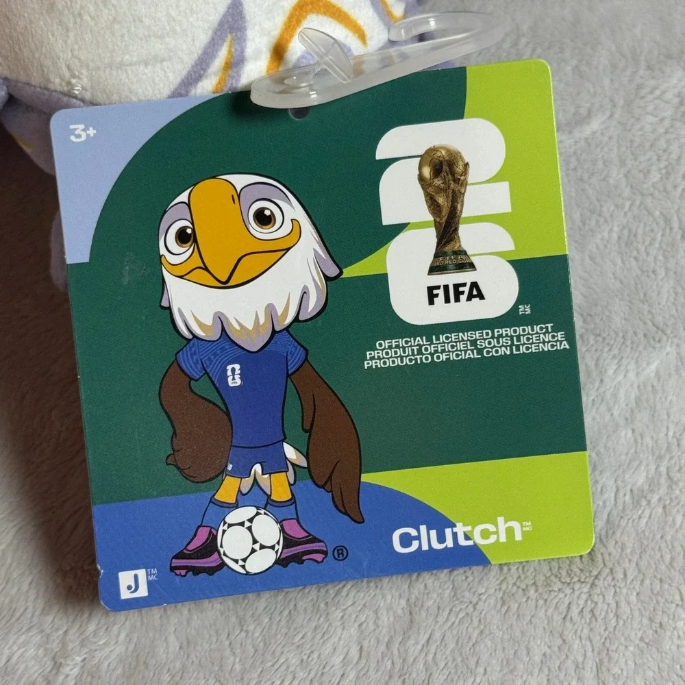 FIFA®‎ World Cup 2026 USA 9-Inch Plush - Official Clutch™ Bald Eagle Mascot NEW